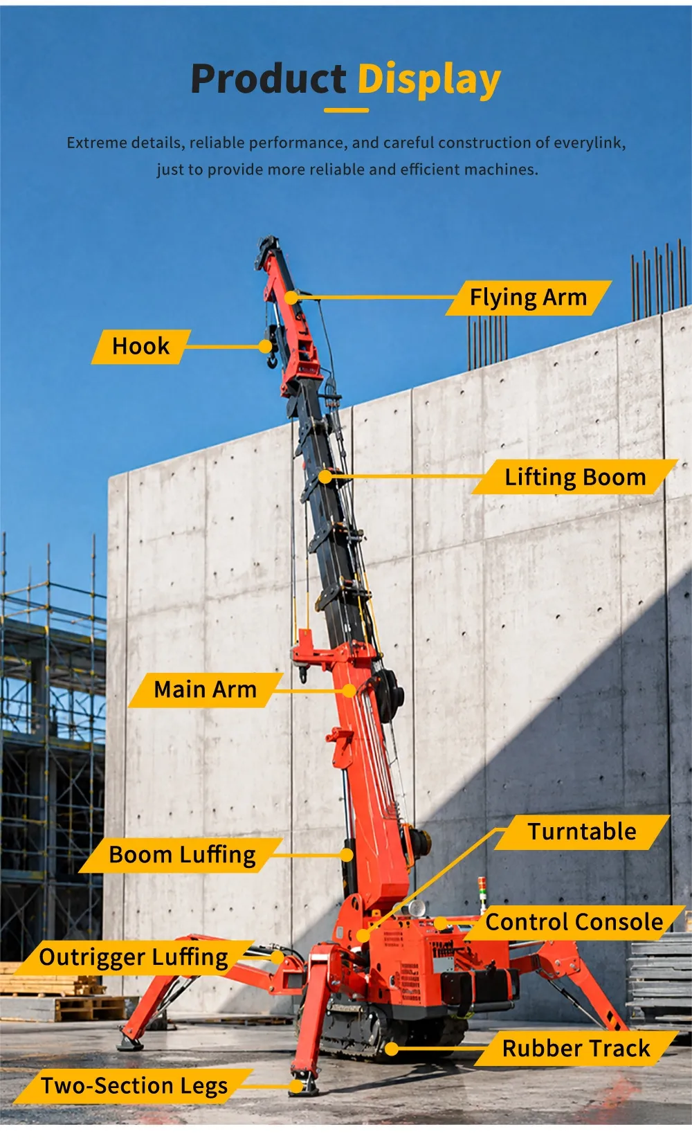 3 Ton Mini Spider Crane(Image2) 3 Ton Mini Spider Crane(Image2)