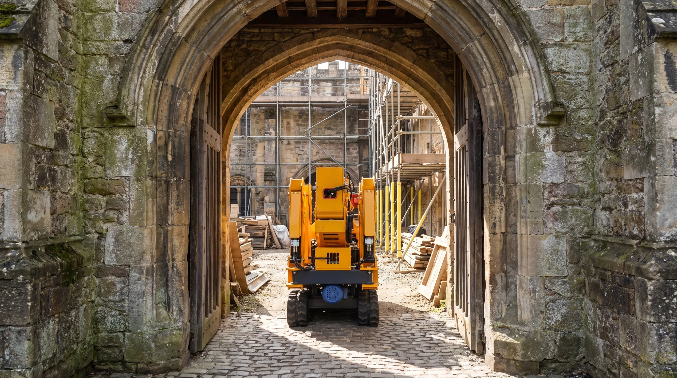 Spider Crane for Historic Building Renovation: Heritage Lifting(Image2)
